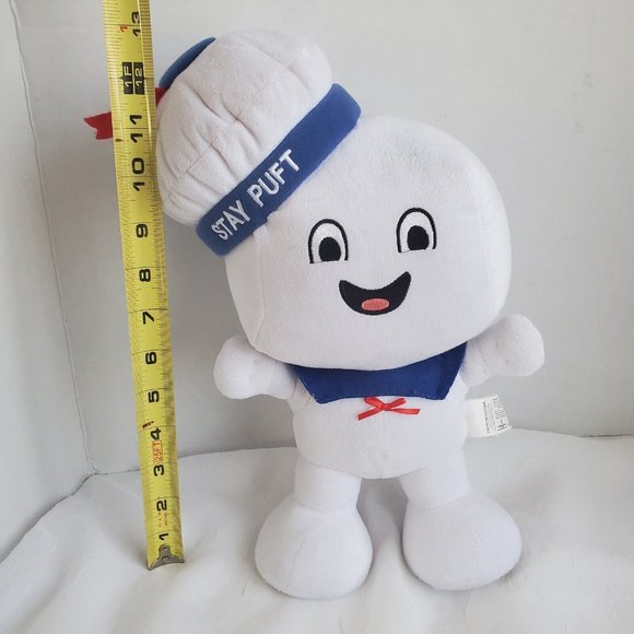 2016 GHOSTBUSTERS STAY PUFT MARSHMALLOW MAN 13” PLUSHIE ELECTRONIC SINGING - Picture 11 of 12
